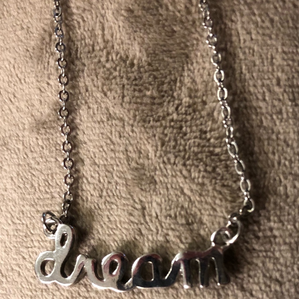 🌥Silver Dream Word Necklace🌥